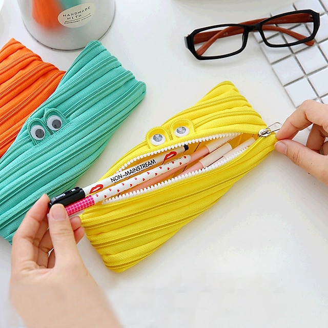 Consumer Electronics Stationery | Pencil Case Pen Pouch Marker Bag Wear-Resistant Multifunction With Zipper Canvas for School Of