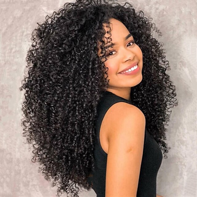 Beauty & Hair Wigs & Hair Pieces | Remy Human Hair 5x5 HD Lace Front Wig Brazilian Hair Kinky Curly Natural Wig 150%-250% Densit