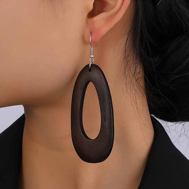 Shoes & Bags Fashion Accessories | 1 Pair Hoop Earrings For Womens Party Evening Gift Date Resin Alloy Drop Fashion - BU98138