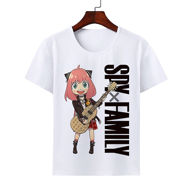  Inspirado por Spy x Family familia espía falsificador yor falsificador Anya falsificadora T-Shirt Dibujos 100% Poliéster Anime Harajuku Gráfico Kawaii Camiseta Para Hombre / Mujer / Pareja
