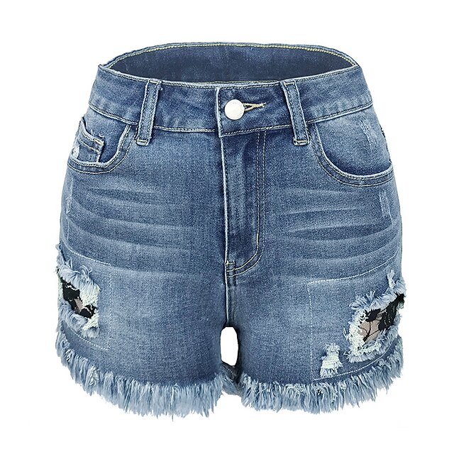 Womens Clothing Womens Bottoms | Womens Fashion Jeans Shorts Tassel Fringe Side Pockets Cut Out Short Pants Casual Weekend Micro