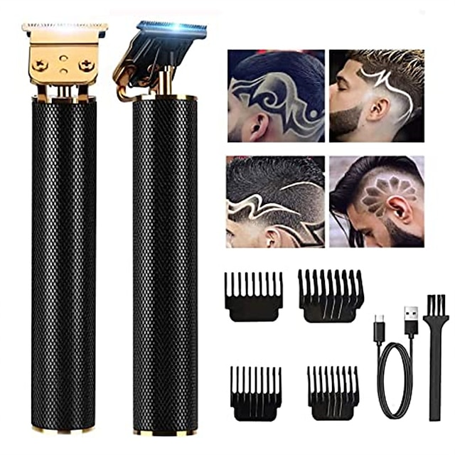  usb elektrisk hårklippningsmaskin uppladdningsbar hårklippare för män rakapparat trimmer för män frisör professionell skäggtrimmer