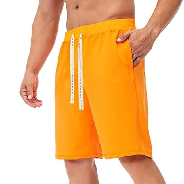 pantaloncini da uomo casual pantaloncini da uomo estate quick dry palestra  allenamento atletico pantaloncini corti da spiaggia per uomo con tasche  arancione del 9134212 2022 a $16.19