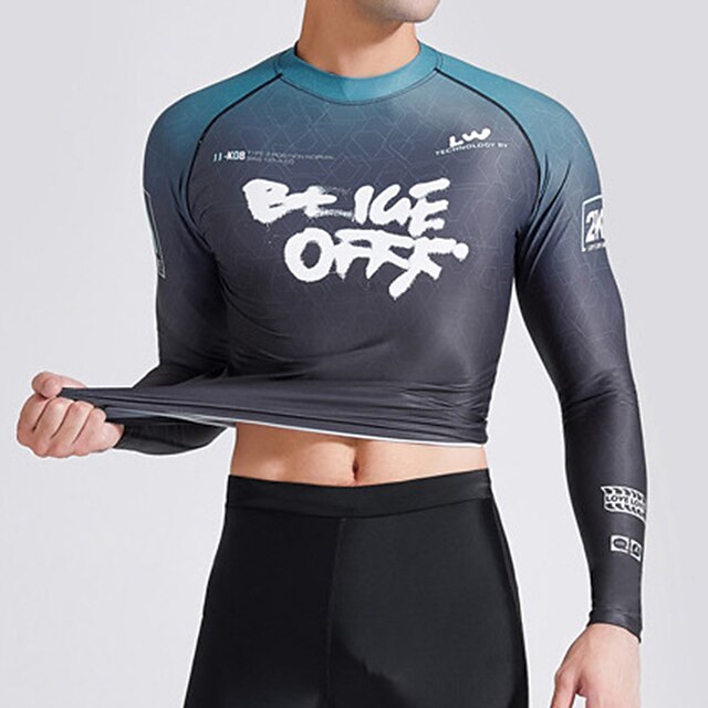 Sports & Outdoors Surfing, Diving & Snorkeling | Mens Rash Guard Swim Shirt UV Sun Protection UPF50+ Quick Dry Long Sleeve Sun S