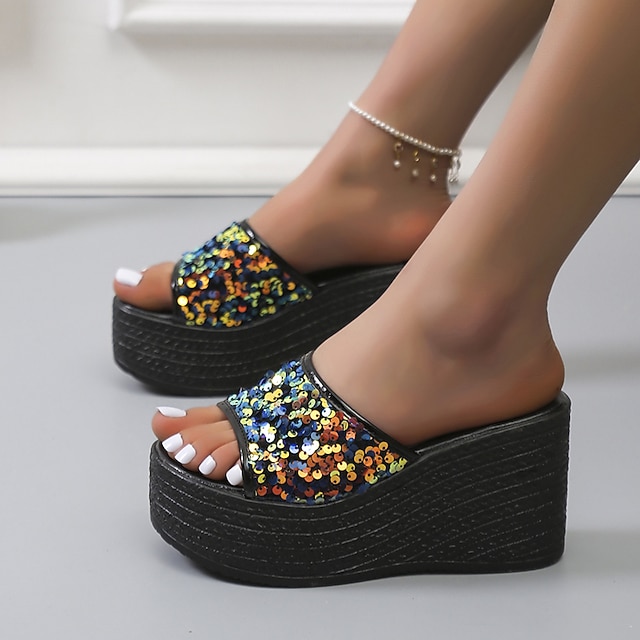 Women's Mules Wedge Sandals Platform 