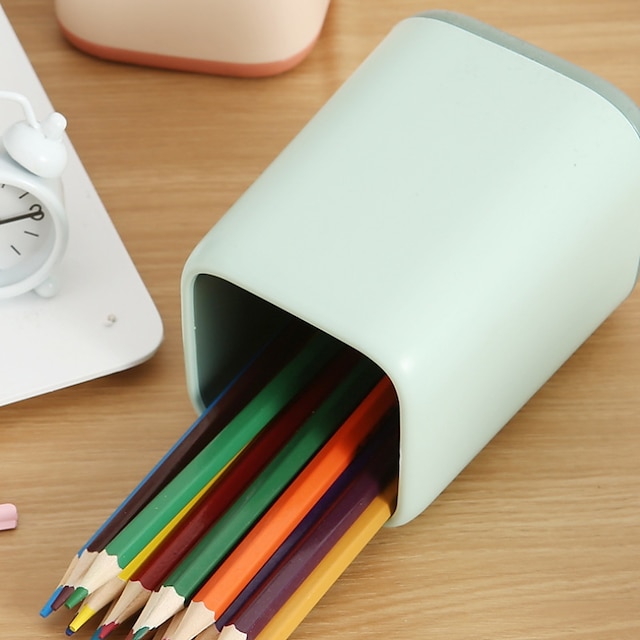 Consumer Electronics Stationery | Pen Pencil Holder Cup Lightweight Multifunction Big Capacity Plastics for Office Student Kids 