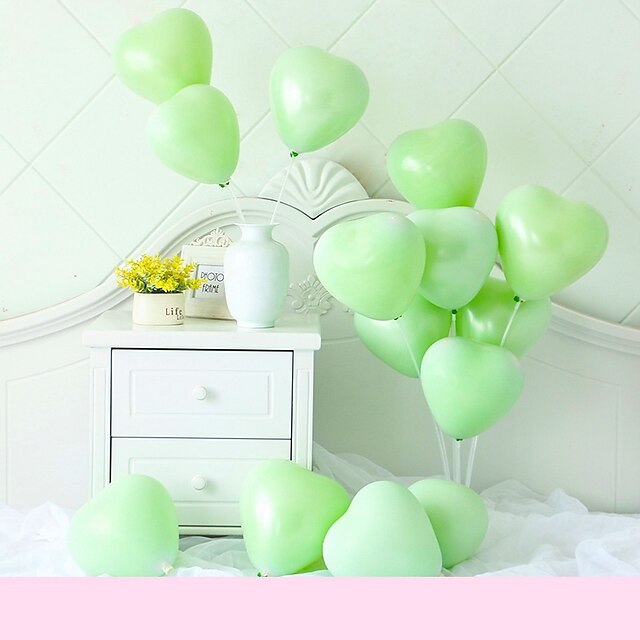 Home & Garden Home Decor | Macaron Heart-Shaped Latex Balloons Wedding Party Decoration Happy Birthday Anniversary - YT03015