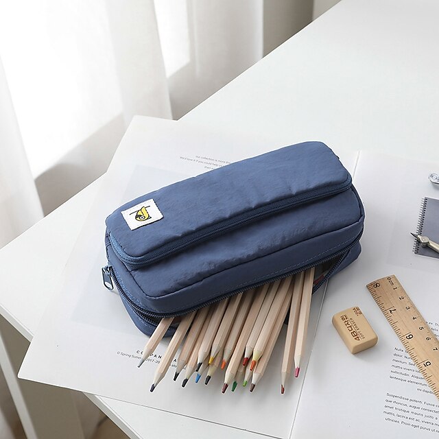 Consumer Electronics Stationery | Pencil Case Pen Pouch Marker Bag Wear-Resistant Multifunction With Zipper Canvas for School Of