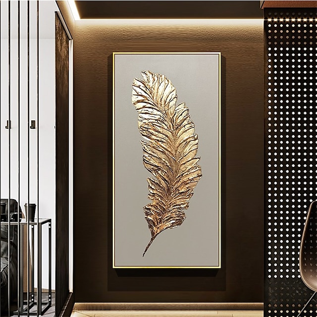  Handmade Hand Painted Oil Painting Wall Art Modern Abstract Feather Still Life Landscape Home Decoration Decor Rolled Canvas No Frame Unstretched