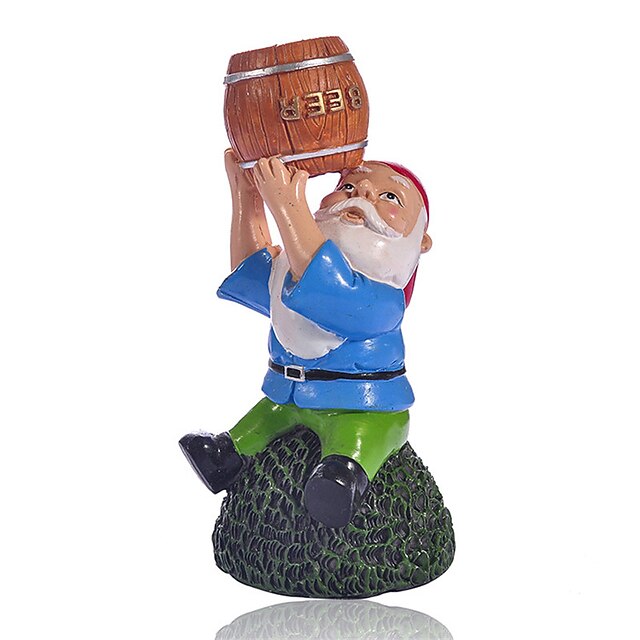 Home & Garden Home Decor | Gnome Hold A Wine Barrel Resin Craft Room Living Room Decoration - IJ94209