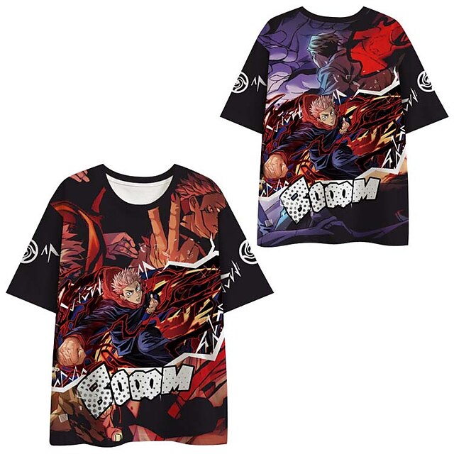 Toys & Hobbies Cosplay & Costumes | Inspired by Jujutsu Kaisen Gojo Satoru T-shirt Anime 100% Polyester Anime Harajuku Graphic K