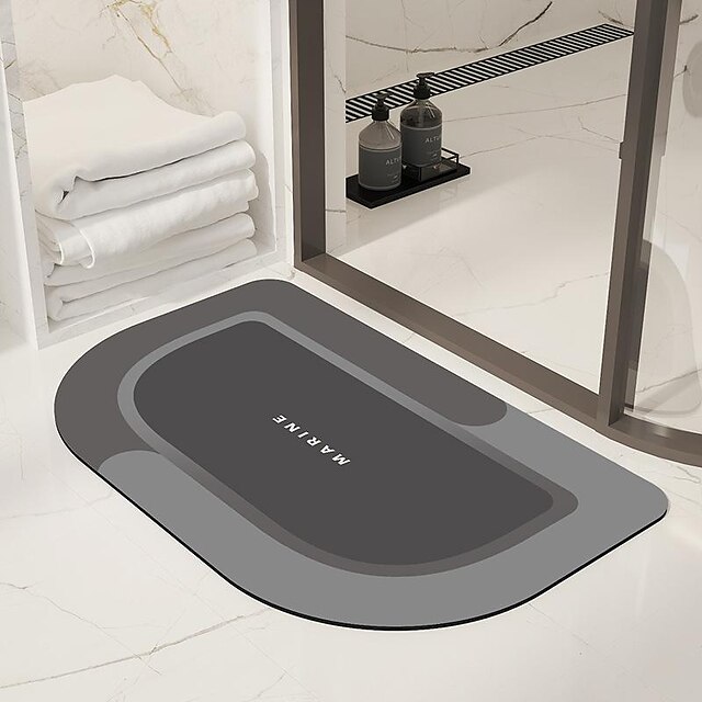 Home & Garden Bath Accessories | Non-Slip Toilet Mat Soft Diatom Mud Bathroom Absorbent Floor Mat Toilet Toilet Door Foot Mat Ho