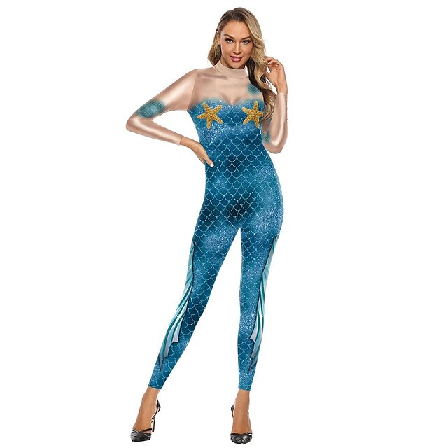 Toys & Hobbies Cosplay & Costumes | Zentai Suits Body Suits Funny Jumpsuit 3D Sexy Body Print Costumes Slim Jumpsuit - DH33076