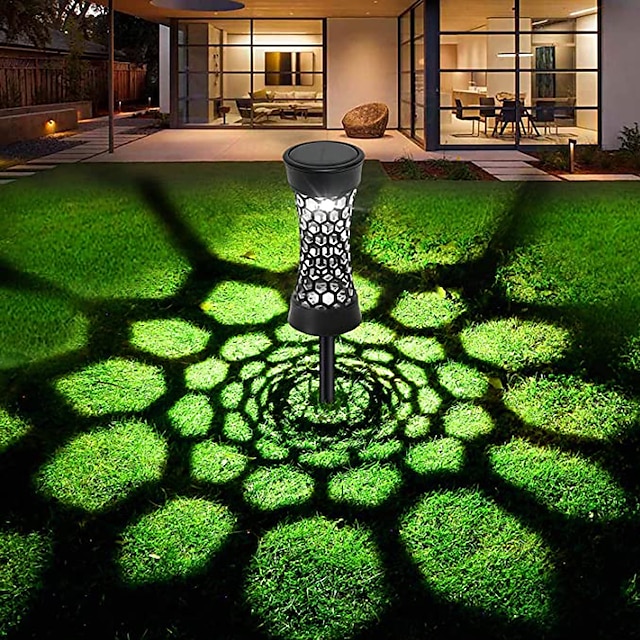  1/4 stks outdoor tuin gazon licht solar led projectie licht villa binnenplaats Pathway park landschap decoratie lamp;
