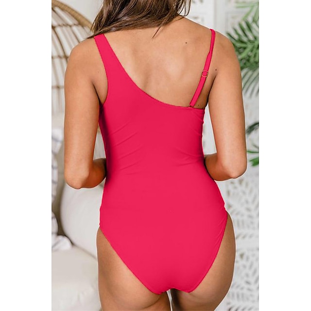 Sports & Outdoors Surfing, Diving & Snorkeling | Womens One Piece Swimsuit Mesh One Shoulder Bodysuit Bathing Suit Swimwear Blac