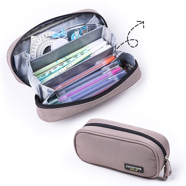 Consumer Electronics Stationery | Pencil Case Pen Pouch Marker Bag Wear-Resistant Multifunction With Zipper Canvas for School Of