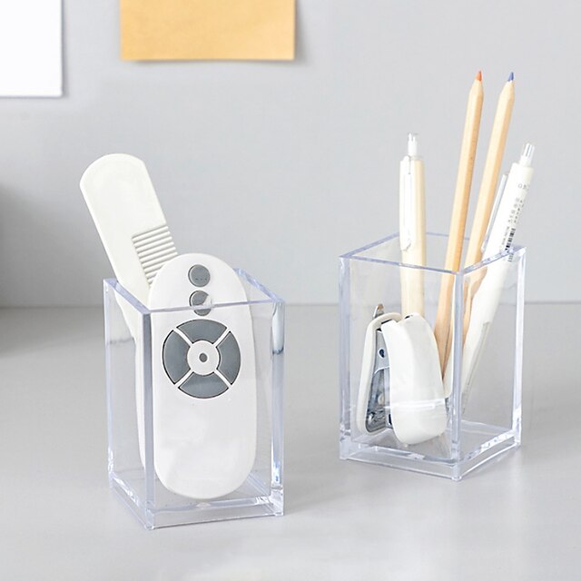 Consumer Electronics Stationery | Pen Pencil Holder Cup Lightweight Multifunction Big Capacity Plastics for Office Student Kids 