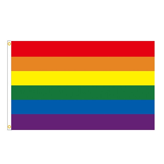  Rainbow Flag 60cm*90cm Outdoor All Inlcusive Progressive Pride 100D Bisexual LGBTQ Non Binary Lesbian Gay Transgender Prides Proculsexual Flags