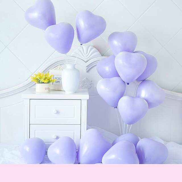 Home & Garden Home Decor | Macaron Heart-Shaped Latex Balloons Wedding Party Decoration Happy Birthday Anniversary - YT03015