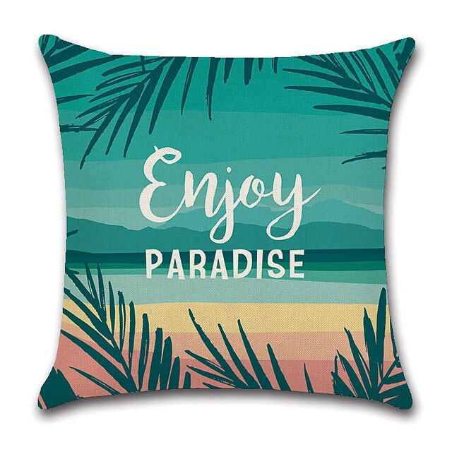 Home & Garden Home Decor | Summer Beach Double Side Cushion Cover 5PCS Soft Decorative Square Throw Pillow Cover Cushion Case Pi