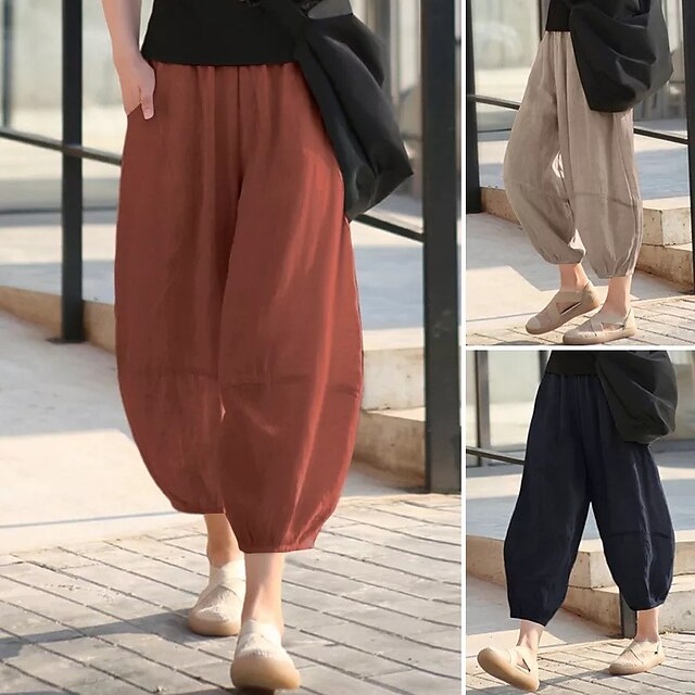 Women's High Waist Yoga Pants Harem 