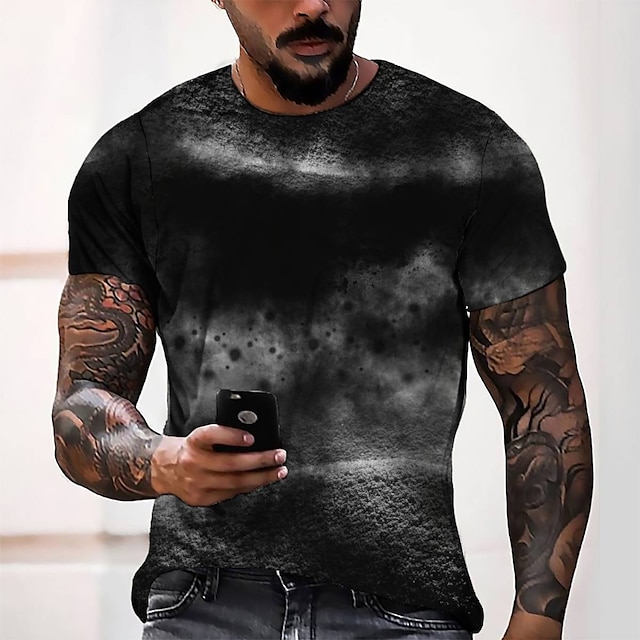 Mens Clothing Mens Tees & Tank Tops | Mens Tee T shirt Tee 3D Print Graphic Round Neck Casual Daily 3D Print Short Sleeve Tops F