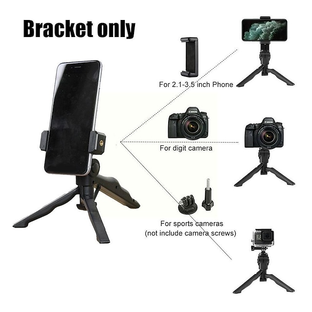 Phones & Accessories Phone Mounts & Holders | Desktop Mini Tripod Stand Portable Holder Stabilizer Making Camera Photography Sui