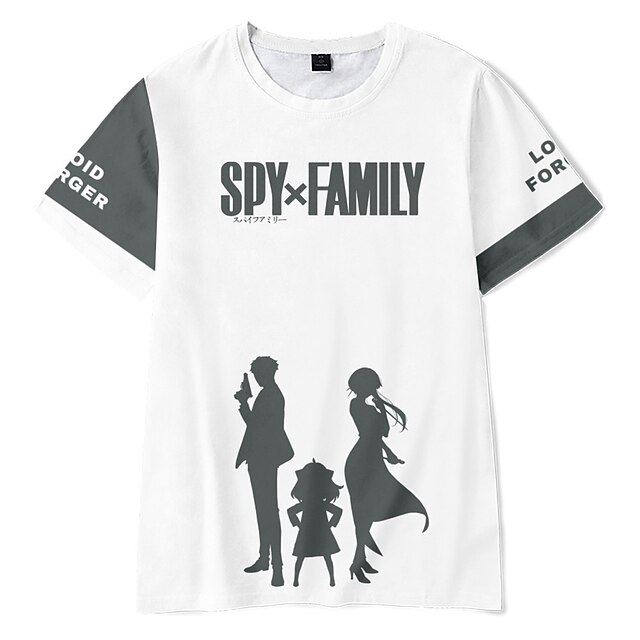 Toys & Hobbies Cosplay & Costumes | Inspired by SPY×FAMILY Loid Forger Yor Forger Anya Forger T-shirt Cartoon 100% Polyester Ani