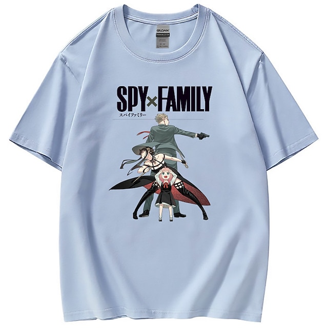 Toys & Hobbies Cosplay & Costumes | Inspired by SPY×FAMILY Yor Forger Anya Forger T-shirt Anime 100% Polyester Anime Harajuku Gr