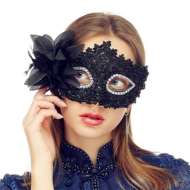 Women Venetian Eye Mask Masquerade Party Dressup Carnival Fancy Halloween Prop