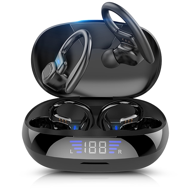  VV2 אוזניות אלחוטיות וו אוזן Bluetooth 5.0 ביטול רעש חוץ עם תיבת טעינה IPX5 ל Apple Samsung Huawei Xiaomi MI יוגה שימוש יומיומי לטייל טלפון נייד