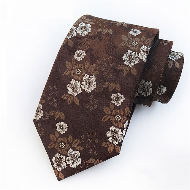  Voor heren Banden Stropdassen Werk Bruiloft Heer Jacquard Mode Afdrukken Bloemig Formeel liiketoiminta
