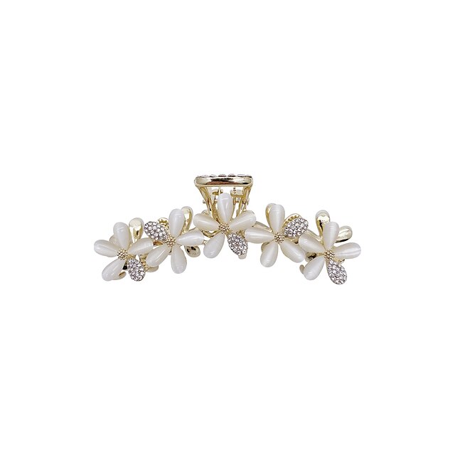  1 Pc Opal Metal Hair Claw ClipsLarge Hair Clips for Thick Hair Small Hair Clips for Women Claw Clips for Thin Hair Strong Hold Hair Claw Barrettes