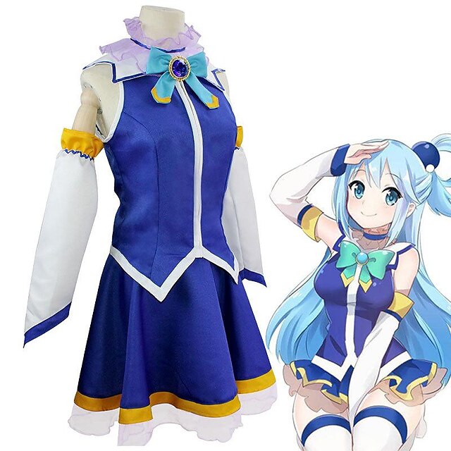 Toys & Hobbies Cosplay & Costumes | Aqua Cosplay Costume KonoSuba: Gods Blessing on This Wonderful World  Anime Cosplay Costume 