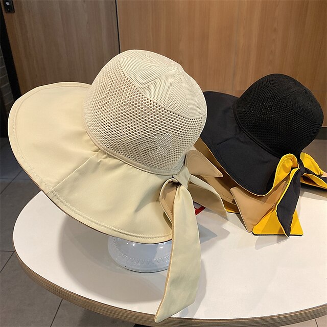 Shoes & Bags Fashion Accessories | Summer Boho Hats For Women Knitted Breathable Foldable Sun Hat Sun Protection Sunshade Beach 