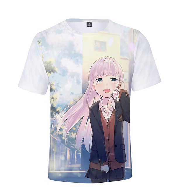 Toys & Hobbies Cosplay & Costumes | Inspired by Aharen-san wa Hakarenai Aharen Reina Cosplay Costume T-shirt 100% Polyester Patt