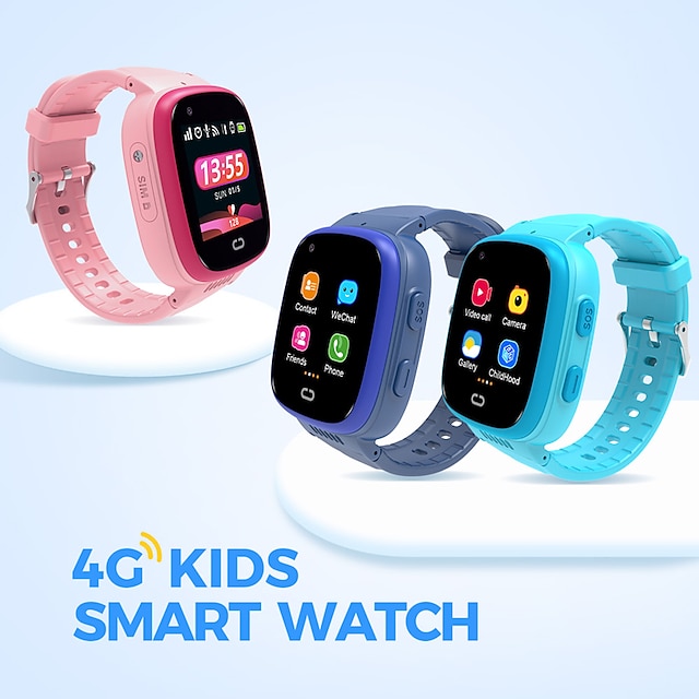  696 LT08 Smart Watch 1.4 inch Kids Smartwatch Phone 4G Pedometer Activity Tracker Alarm Clock Compatible with Android iOS Kid's GPS Hands-Free Calls with Camera IP 67 31mm Watch Case