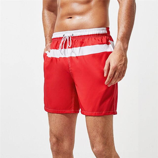 Mens Clothing Mens Bottoms | Mens Classic Style Fashion Shorts Beach Shorts Pocket Elastic Drawstring Design Short Pants Casual 