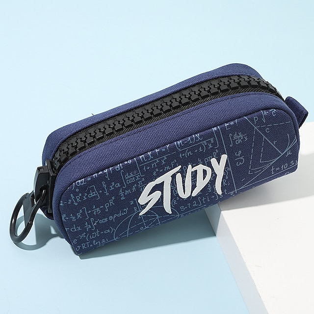 Consumer Electronics Stationery | Pencil Case Pen Pouch Marker Bag Wear-Resistant Multifunction With Zipper Canvas for School Of