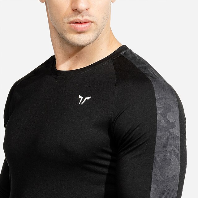 Sports & Outdoors Running, Jogging & Walking | Mens Long Sleeve Workout Shirt Running Shirt Tee Tshirt Top Athletic Athleisure B