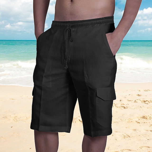Voor heren Korte broek Linnen korte broek Zomer korte broeken ...