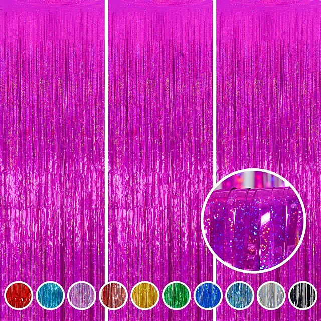 Foil Fringe Metallic Curtain Foil Fringe Curtains Party Decorations