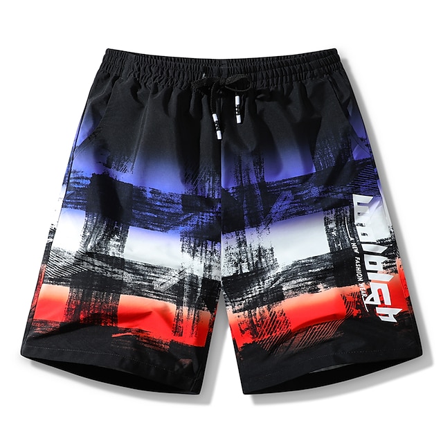 Mens Clothing Mens Bottoms | Mens Casual Shorts Shorts Elastic Waist Short Pants Casual Daily Micro-elastic Graphic Breathable O