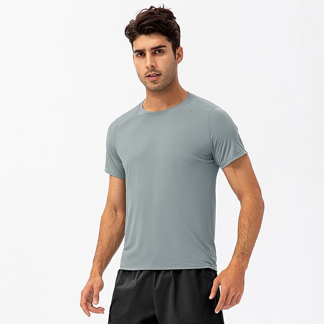 Sports & Outdoors Running, Jogging & Walking | YUERLIAN Mens Running Shirt Tee Tshirt Top Casual Athleisure Breathable Quick Dry