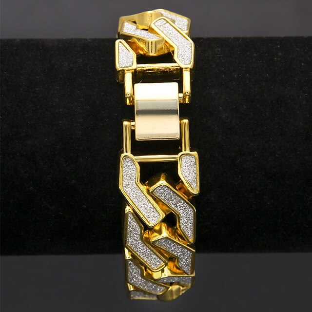  Women's Clear Cubic Zirconia Chain Bracelet Link Bracelet Chandelier King Personalized Luxury European Trendy Imitation Diamond Bracelet Jewelry Gold / Silver For Gift Daily Formal Festival
