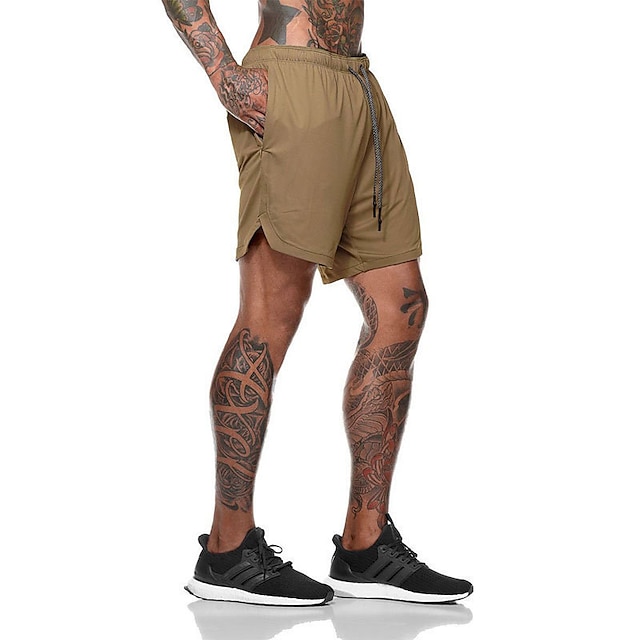 Mens Clothing Mens Bottoms | Mens Classic Style Fashion Active Shorts Elastic Drawstring Design Short Pants Sports Outdoor Casua