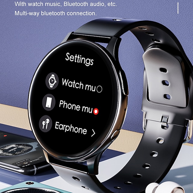  696 WS2 Orologio intelligente 1.28 pollice Intelligente Guarda Bluetooth Pedometro Avviso di chiamata Monitoraggio del sonno Compatibile con Android iOS Da donna Da uomo Chiamate in vivavoce