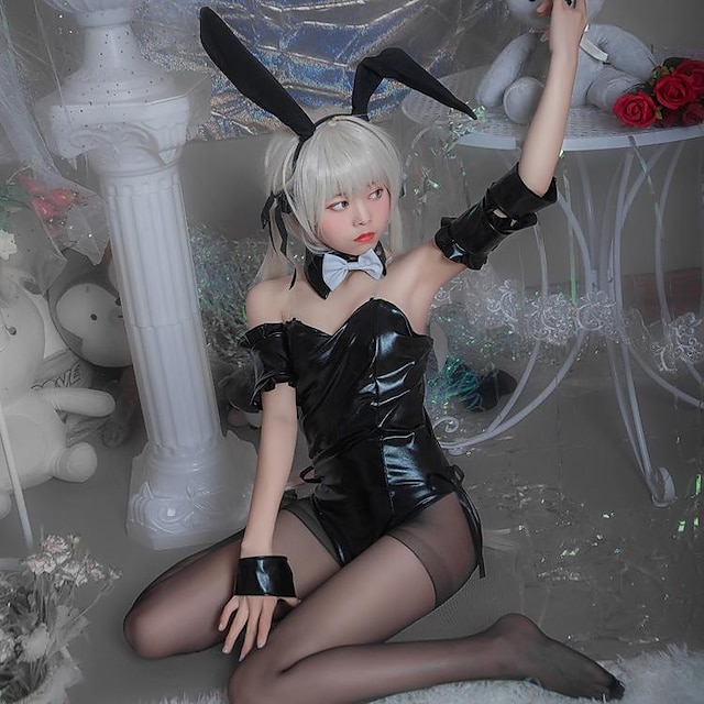  Fate Of The Sky Kasuga Wild Dome Girl Leather Cospaly Costume Lolita Costume Anime Sexy Maid Costume A Piece Of Hair