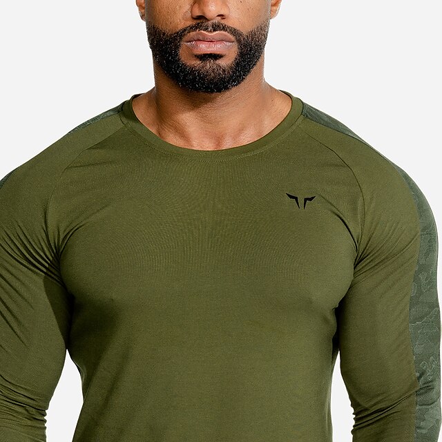 Sports & Outdoors Running, Jogging & Walking | Mens Long Sleeve Workout Shirt Running Shirt Tee Tshirt Top Athletic Athleisure B