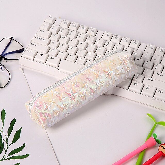 Consumer Electronics Stationery | Pencil Case Pen Pouch Marker Bag Waterproof Slim Wear-Resistant PU Leather for School Office B